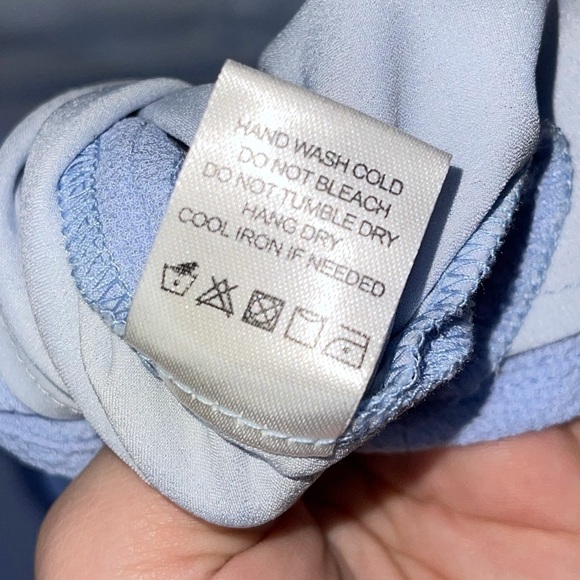 SUPERDOWN x REVOLVE Cheyenne Baby Blue Open Back Mini Dress, Size XS - Picture 9 of 11